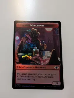 MTG - Mercenary/Human Cleric Token (Foil) - Outlaws of Thunder Junction NM/M - Image 1