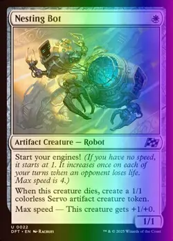 Nesting Bot Foil Aetherdrift Near Mint MTG Magic DNA GAMES - Image 1