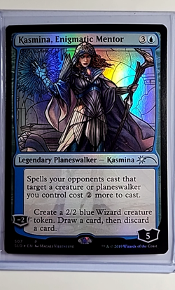 2019 MTG Magic the Gathering Secret Lair Promo Foil 507 Kasmina Enigmatic Mentor - Image 1