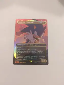 Sonic the Hedgehog (Rainbow Foil) Secret Lair Drop *FOIL* NM MTG - Image 1