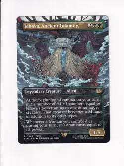 MAGIC THE GATHERING MTG FINAL FANTASY JENOVA, ANCIENT CALAMITY BORDERLESS - Image 1