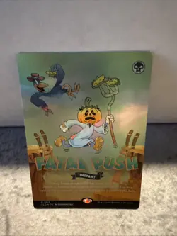 MTG Fatal Push RAINBOW FOIL Secret Lair Twisted Toons 1819 NM - Image 1