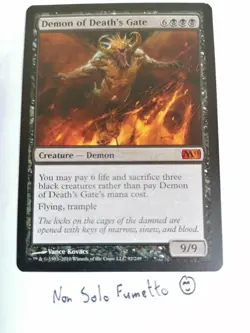 MTG -DEMON OF DEATH'S GATE - M11 - DEMONE DEL CANCELLO DI MORTE - NM - INGLESE - Image 1