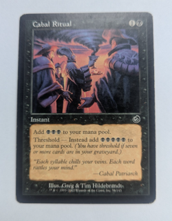 Magic Mtg Torment Cabal Ritual heavily played - Image 1