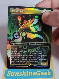 Dr. Eggman (Rainbow Foil) Sonic Secret Lair Drop Foil - Image 2
