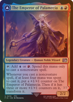 The Emperor of Palamecia // The Lord Master of Hell - FIN #219 | FOIL | NM | MTG - Image 1