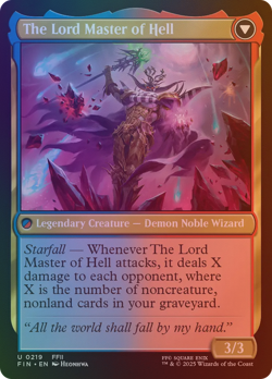 The Emperor of Palamecia // The Lord Master of Hell - FIN #219 | FOIL | NM | MTG - Image 2
