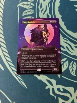 Elegy Acolyte 0293 Borderless Foil Edge Of Eternities EOE MTG Magic Gathering - Image 1
