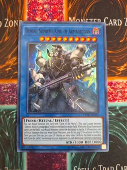 Yu-Gi-Oh! TCG Demise, Supreme King Of Armageddon OP08-EN005 Super Rare NM - Image 1