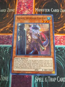 Yu-Gi-Oh! Helmer, Helmsman Fur Hire DASA-EN016 Super Rare 1st Edition Near Mint - Image 1