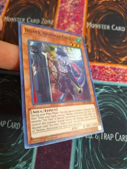 Yu-Gi-Oh! Helmer, Helmsman Fur Hire DASA-EN016 Super Rare 1st Edition Near Mint - Image 2