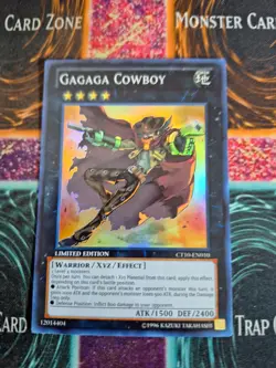 Yu-Gi-Oh! Gagaga Cowboy CT10-EN010 Limited Super Rare Near Mint - Image 1