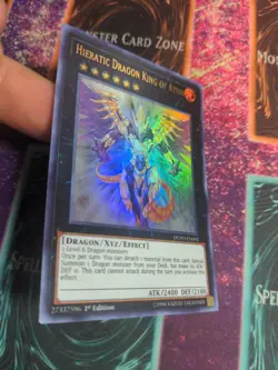 Yu-Gi-Oh! Hieratic Dragon King of Atum DUPO-EN092 1st Edition Ultra Rare NM - Image 2