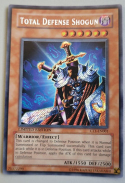 Yugioh - Total Defense Shogun CT1-EN001 SECRET RARE LIMITED EDITION - VG - Image 1