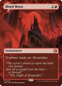 Near Mint, English - 1 x MTG Blood Moon - Foil Wilds of Eldraine: Enchanting Tal - Image 1