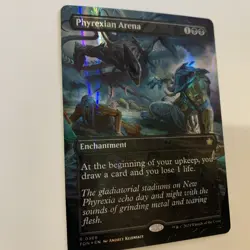 Foundations Variants Foil: Phyrexian Arena (0386 - Borderless Mana Foil) - Image 3