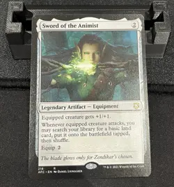 Sword of the Animist #218 AFC Rare Regular Commander Magic MTG NM - Image 1