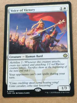Voice of Victory Tarkir Dragonstorm Rare MTG 33 Pack Fresh - Image 1