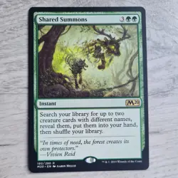 MTG Shared Summons Rare 2020 core set The List Magic the Gathering +free cards. - Image 1