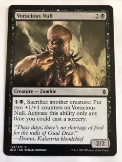 MTG Battle For Zendikar Voracious Null 125/274 NM - Image 1