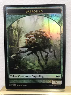 Saproling Token Foil 014 MTG Magic the Gathering Card NM Near Mint Unstable UST - Image 1