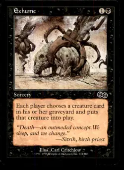 MTG Exhume LP Light Play Urza's Saga [948] - Image 1