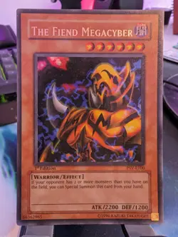 YuGiOh! The Fiend Megacyber PSV-E100 Ultra Rare 1st Edition - Image 1