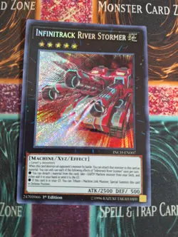 Yu-Gi-Oh! Infinitrack River Stormer INCH-EN007 Secret Rare 1st Edition NM a1/ - Image 1