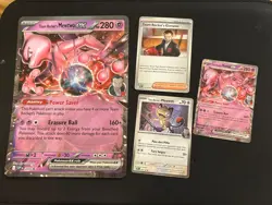 Team Rocket's Mewtwo Jumbo Set Promo Cards SPV205 black star - Image 1