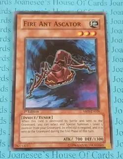 Fire Ant Ascator ABPF-EN020 Common Yu-Gi-Oh Card 1st Edition New - Image 1