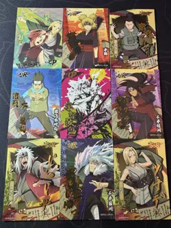 Naruto Shippuden Naruto Character Collectible CP NM TCG 9 x Thick Premium Cards - Image 1