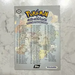 Topps Pokemon Card Checklist TV Animation Edition Non-Holo - Image 2
