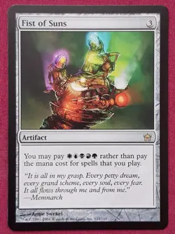 Magic The Gathering FIFTH DAWN FIST OF SUNS artifact card MTG - Image 1