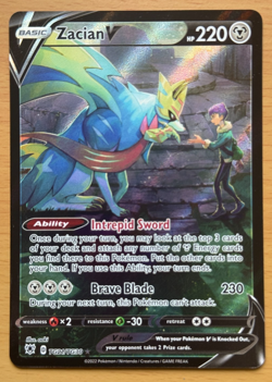 Zacian V TG21/TG30 - Astral Radiance Trainer Gallery - Pokemon Card TCG - Image 1