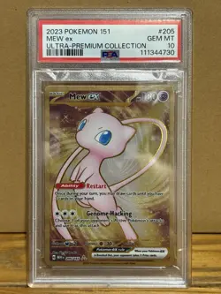 PSA 10 Mew ex 151 UPC Set 053 SVP Promo Pokemon Card Game - Image 1