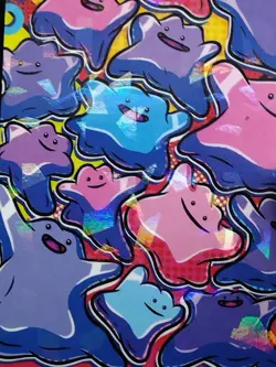 Ditto - Cracked Ice Holo - Team Rocket Card Database - Pokemon Card - Image 3