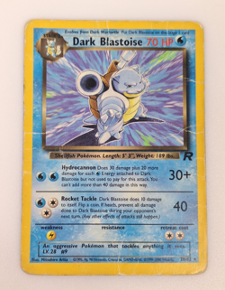 Dark Blastoise Pokemon Card 20/82 Team Rocket Non-Holo TCG Vintage Arita - Image 1