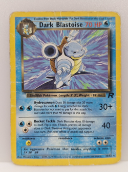 Dark Blastoise Pokemon Card 20/82 Team Rocket Non-Holo TCG Vintage Arita - Image 2