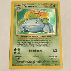 Venusaur 15/102 - Holo Rare - Base Set Unlimited - Pokemon Card - See Photos! MP - Image 1