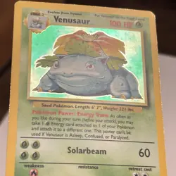 Venusaur 15/102 - Holo Rare - Base Set Unlimited - Pokemon Card - See Photos! MP - Image 3