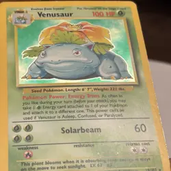 Venusaur 15/102 - Holo Rare - Base Set Unlimited - Pokemon Card - See Photos! MP - Image 4