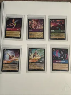 Disney Lorcana TCG: Set Of Three Legendary & Three Super Rare Cards - Image 1