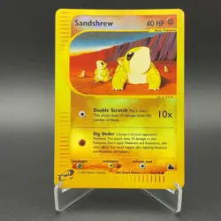 Sandshrew Pokemon Card 92/144 Skyridge e-Reader Reverse Holo Nintendo M6-90 - Image 1