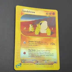 Sandshrew Pokemon Card 92/144 Skyridge e-Reader Reverse Holo Nintendo M6-90 - Image 4