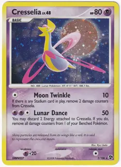 Cresselia 2/106 Great Encounters Holo 2008 Pokemon TCG Card NM - Image 1