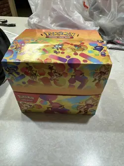 EMPTY Pokemon Scarlet Violet 151 Mini Tin Display With Art Cards + Energy Token - Image 1