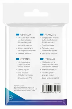 Ultimate Guard 20 x 100 pochettes taille standard Transparent card sleeves 71014 - Image 2