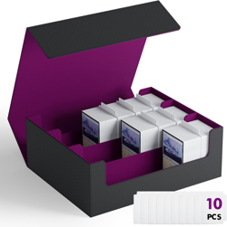 Card Storage Box for MTG PTCG, Commander Deck Box Holds 1800+ Cards, Card Storag - Image 1