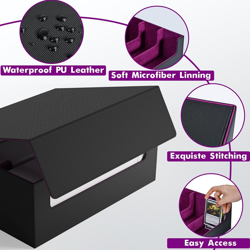 Card Storage Box for MTG PTCG, Commander Deck Box Holds 1800+ Cards, Card Storag - Image 4