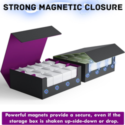 Card Storage Box for MTG PTCG, Commander Deck Box Holds 1800+ Cards, Card Storag - Image 5